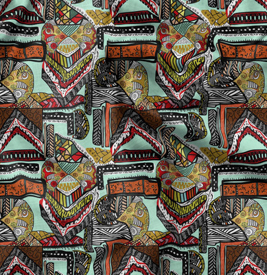 Soimoi Cotton Blend Printed Multi-purpose Fabric