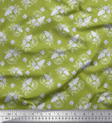 Soimoi Pure Cotton Floral Print Multi-purpose Fabric