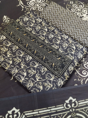 Sublime W Pure Cotton Embroidered, Printed Salwar Suit Material