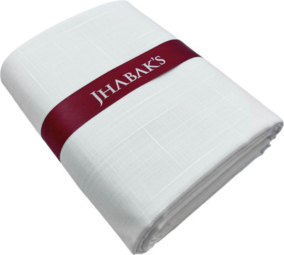 JHABAK'S Cotton Linen Self Design Shirt Fabric