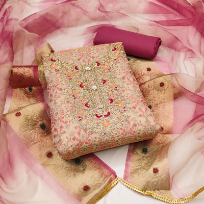 Kimisha Viscose Rayon Embroidered Salwar Suit Material