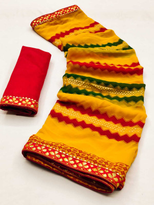 Sutranga Designers Georgette Self Design Blouse Material