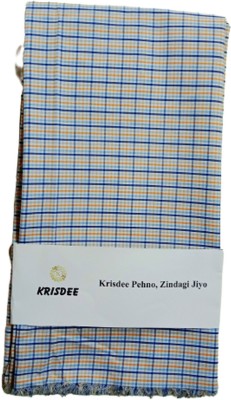 KRISDEE Pure Cotton Checkered Shirt Fabric