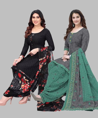 Nirvaan Crepe Printed Kurta & Patiyala Material