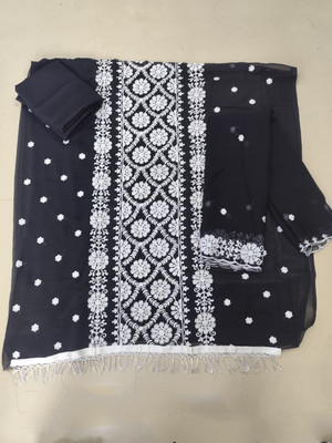 Stylebhawani Georgette Embroidered Salwar Suit Material