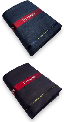 JHABAK'S Viscose Rayon Self Design Trouser Fabric