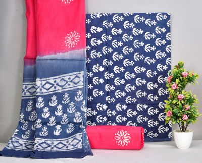 NISHIRE Cotton Blend Floral Print Salwar Suit Material