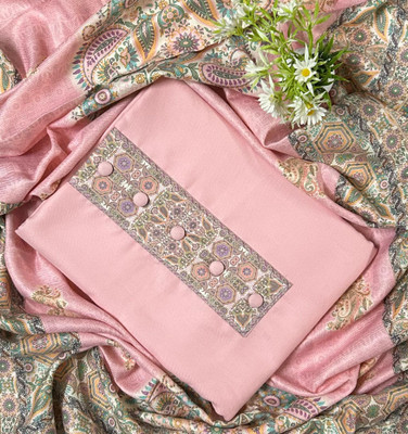 EJS Wool Solid, Printed Salwar Suit Material