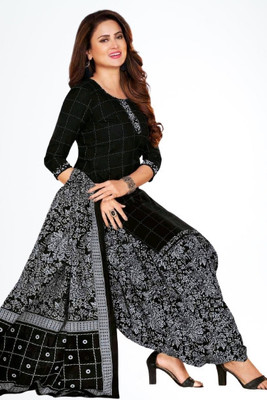 Krishani Creation Crepe Floral Print Salwar Suit Material