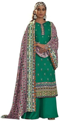 DRAVINAM Trends Wool Printed Salwar Suit Material
