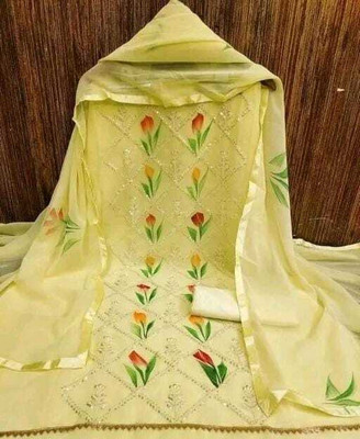 LADYPOTION Georgette Printed Salwar Suit Material
