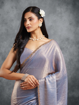 Croza Tussar Silk Solid Blouse Material