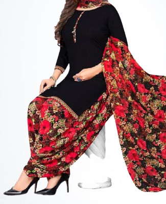 laxmi creation Crepe Solid, Printed Salwar Suit Material