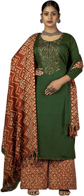 HouseOfCommon Wool Embroidered Salwar Suit Material