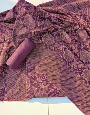 RN Enterprises Wool Floral Print Salwar Suit Material