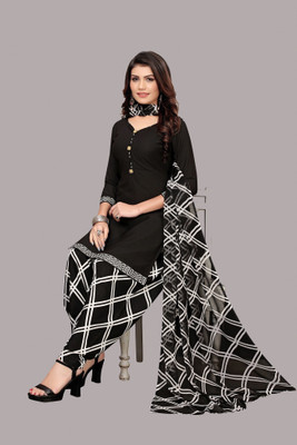 IYALAFAB Crepe Printed Salwar Suit Material