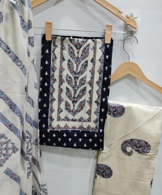 SAMYAGDARSHANA Pure Cotton Printed Salwar Suit Material