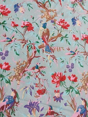 Raj Handicrafts Pure Cotton Floral Print Multi-purpose Fabric