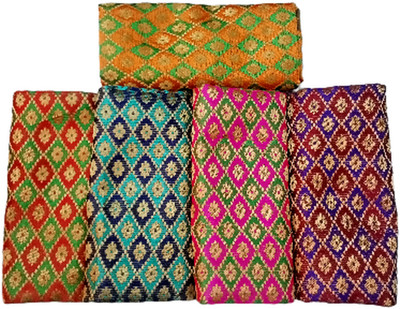Cotton colors Cotton Blend Self Design Blouse Material