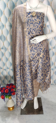 MOHEY DESI Silk Blend Printed Kurta & Churidar Material