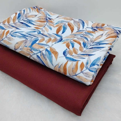 NILKHANTHFABRIC Polycotton Printed Shirt & Trouser Fabric