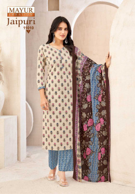 Mehwash Cotton Blend Floral Print Salwar Suit Material
