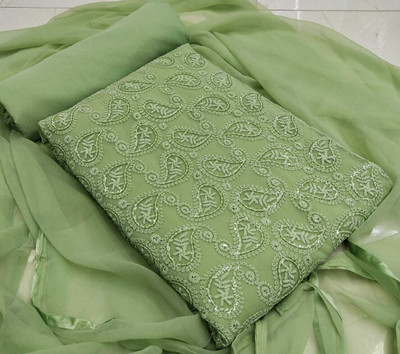 HouseOfCommon Georgette Embroidered Salwar Suit Material