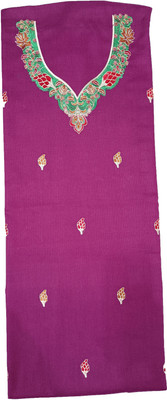 KAVIM Wool Embroidered Salwar Suit Material