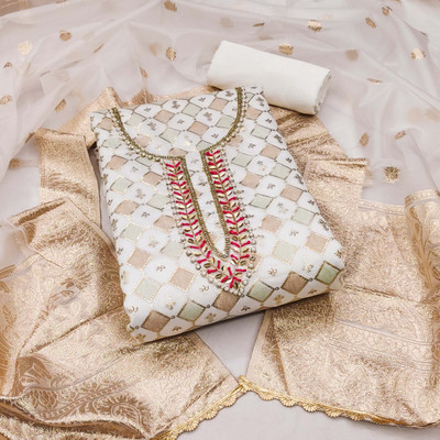 Blissta Modal Embroidered Salwar Suit Material