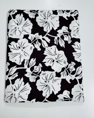 JUGNOO Crepe Floral Print Kurta & Patiyala Material