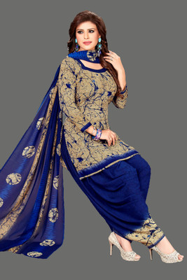 ANIRAV Crepe Printed Salwar Suit Material