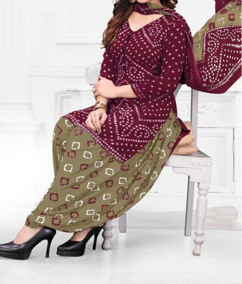 THIRA Crepe Printed Salwar Suit Material