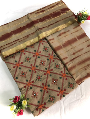 MADHURI CREATION Pure Cotton Embellished Salwar Suit Material