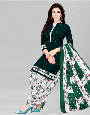premium choice Crepe Printed Salwar Suit Material