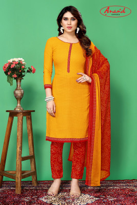 ANAND Crepe Printed, Paisley Salwar Suit Material