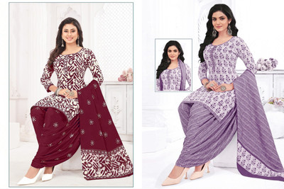 SEWDHAGA Crepe Printed Salwar Suit Material