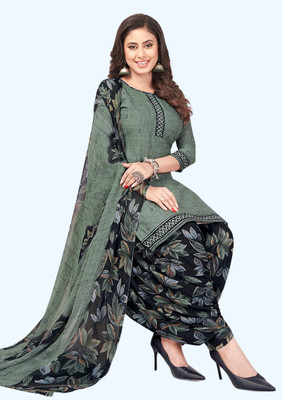 WONAYA Crepe Self Design Salwar Suit Material