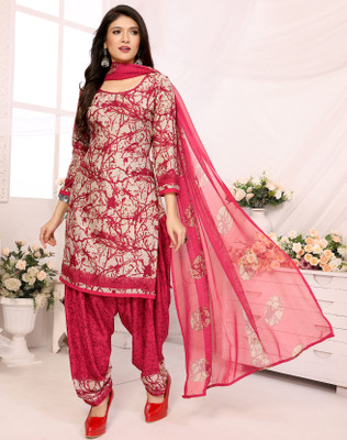 THIRA Crepe Printed Salwar Suit Material