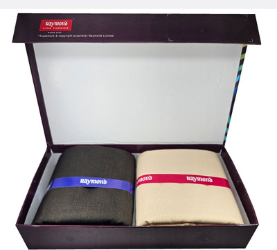 Raymond Cotton Blend Self Design Shirt & Trouser Fabric