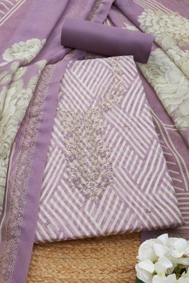 soch Organza Geometric Print Salwar Suit Material