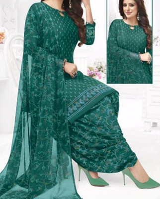 Rosniya Crepe Floral Print Salwar Suit Material