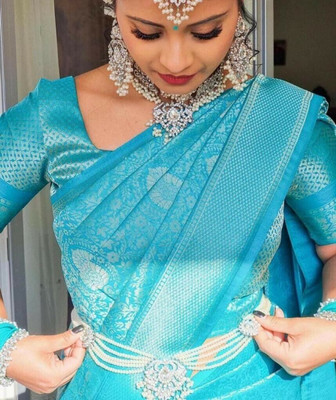 PITHAVADIWALA Jacquard Self Design Blouse Material