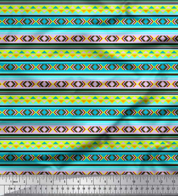Soimoi Pure Cotton Geometric Print Multi-purpose Fabric
