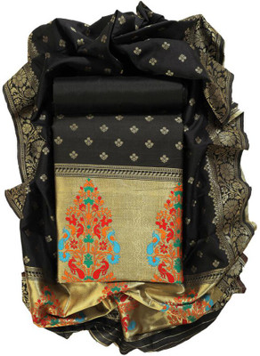 Sun Fashion And Lifestyle Jacquard Self Design Salwar Suit Material
