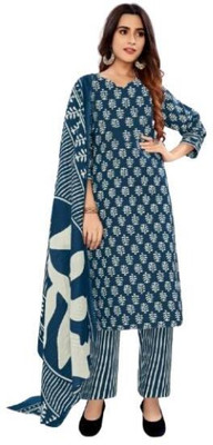 EverEthnic Pure Cotton Printed Salwar Suit Material