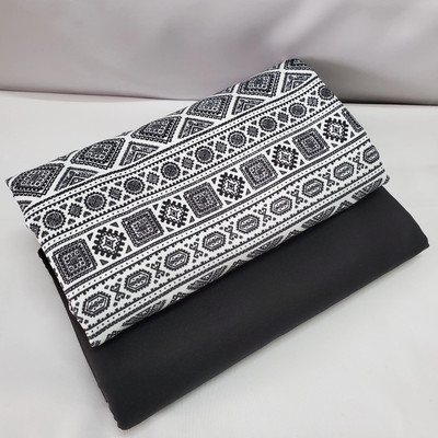 Jay Khodiyar Fashion Cotton Blend Printed Shirt & Trouser Fabric