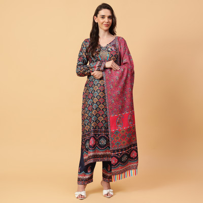 starmoda Wool Printed Salwar Suit Material