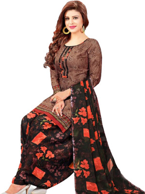 Rensil Crepe Solid Kurta & Patiyala Material
