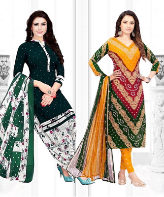ANIRAV Crepe Printed Salwar Suit Material