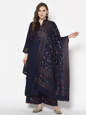 HouseOfCommon Wool Printed Kurta & Palazzo Material